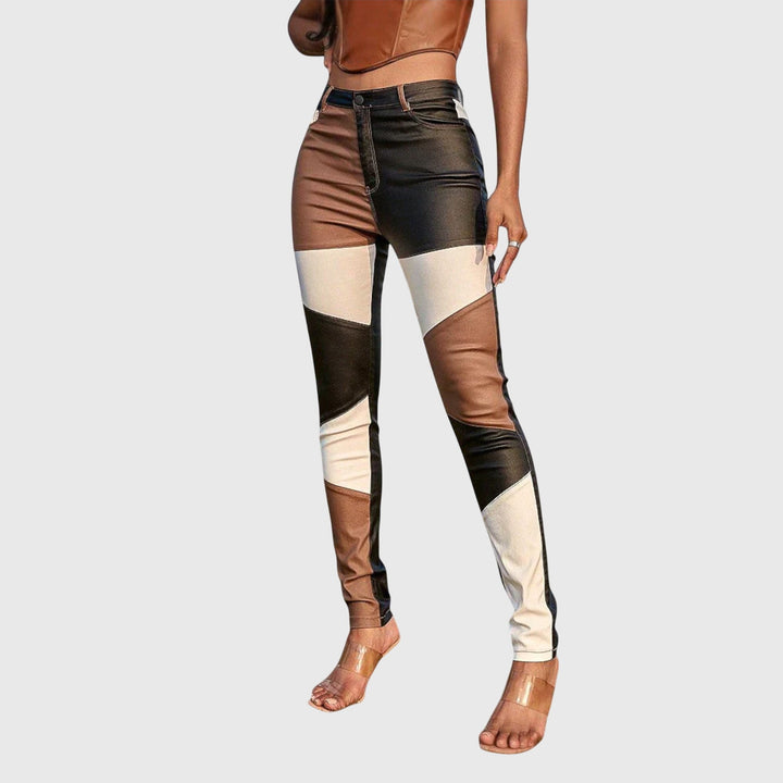 Calliope™ | Tube Pants with Color Block Pattern