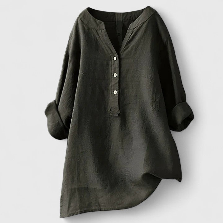 Larienne™ | Elegant Button-Front Shirt