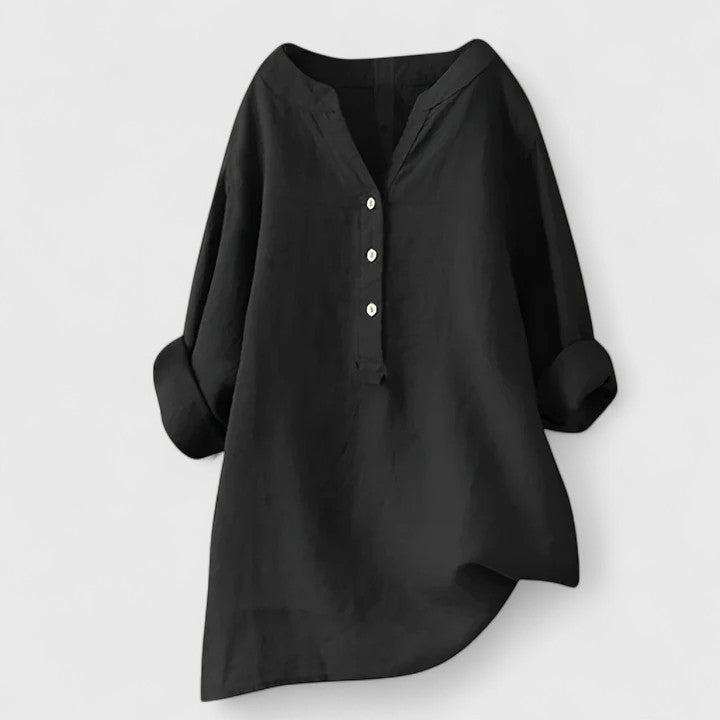 Larienne™ | Elegant Button-Front Shirt