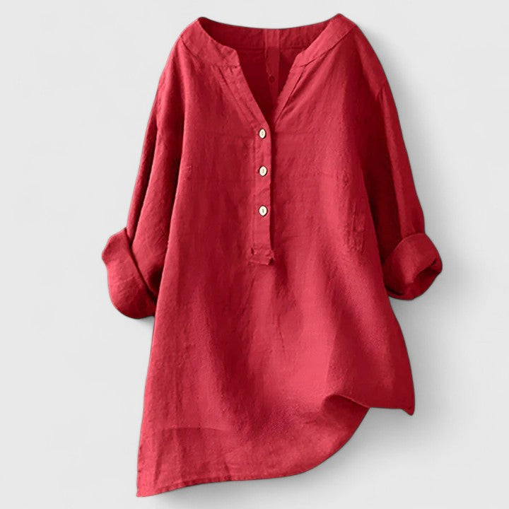 Larienne™ | Elegant Button-Front Shirt