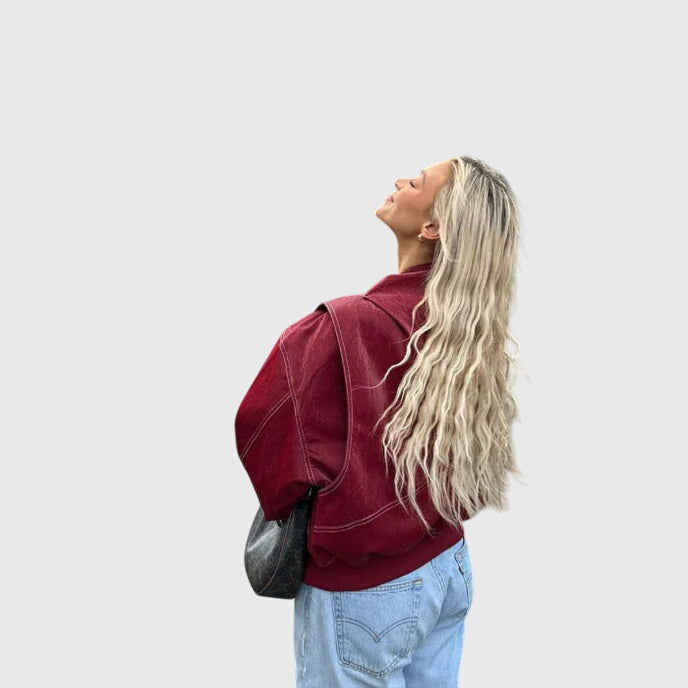 Faye™ | Oversized Leather Jacket