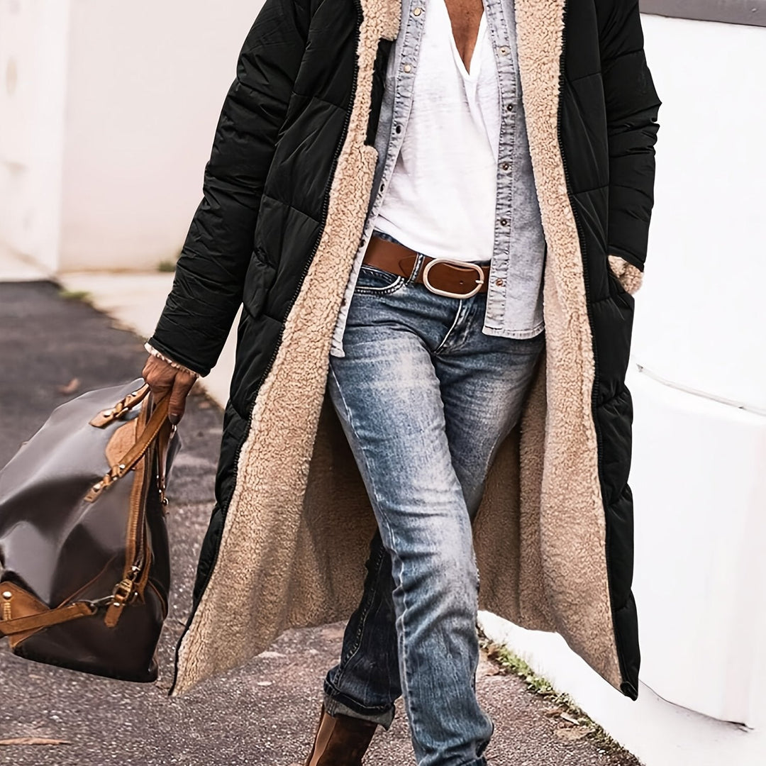 Sophia - Long Puffer Warm Coat Hooded