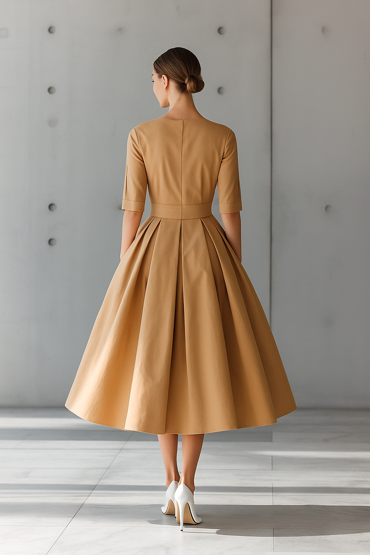 Structured Maxi Dress in Cotton