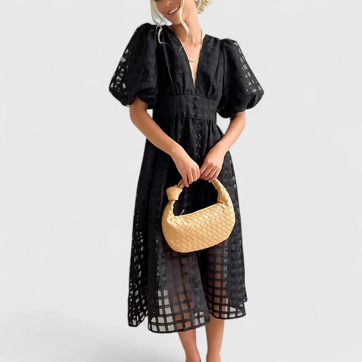 Elanqi™ | Elegant Midi Dress