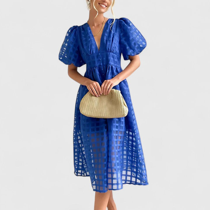 Elanqi™ | Elegant Midi Dress