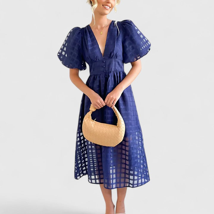 Elanqi™ | Elegant Midi Dress