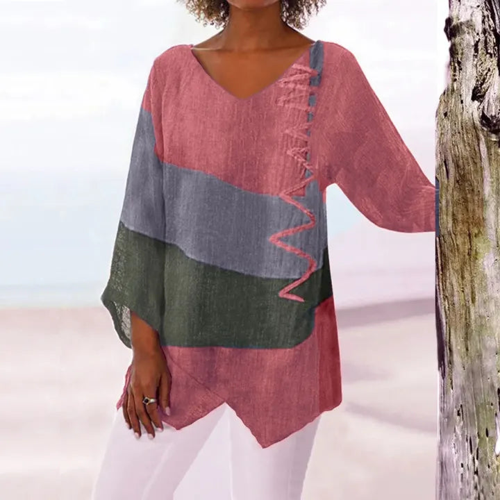 Leviana™ | Artistic V-Neck Tunic