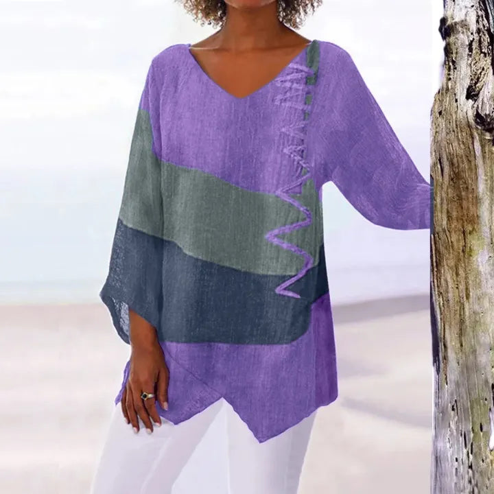 Leviana™ | Artistic V-Neck Tunic