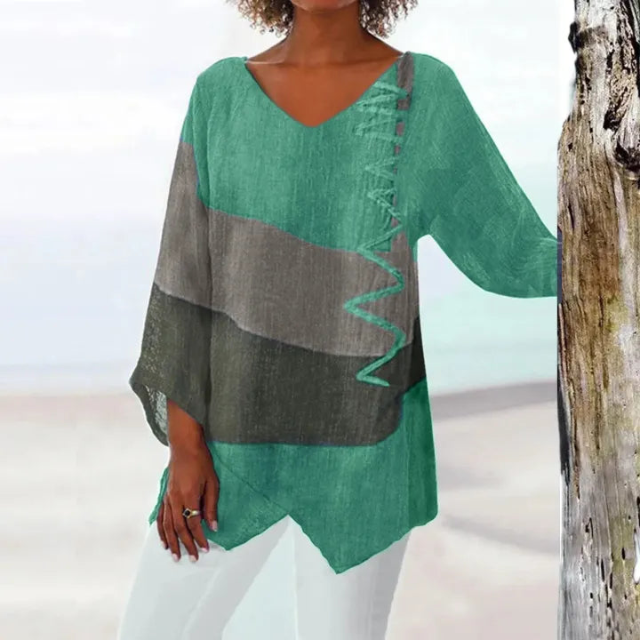 Leviana™ | Artistic V-Neck Tunic