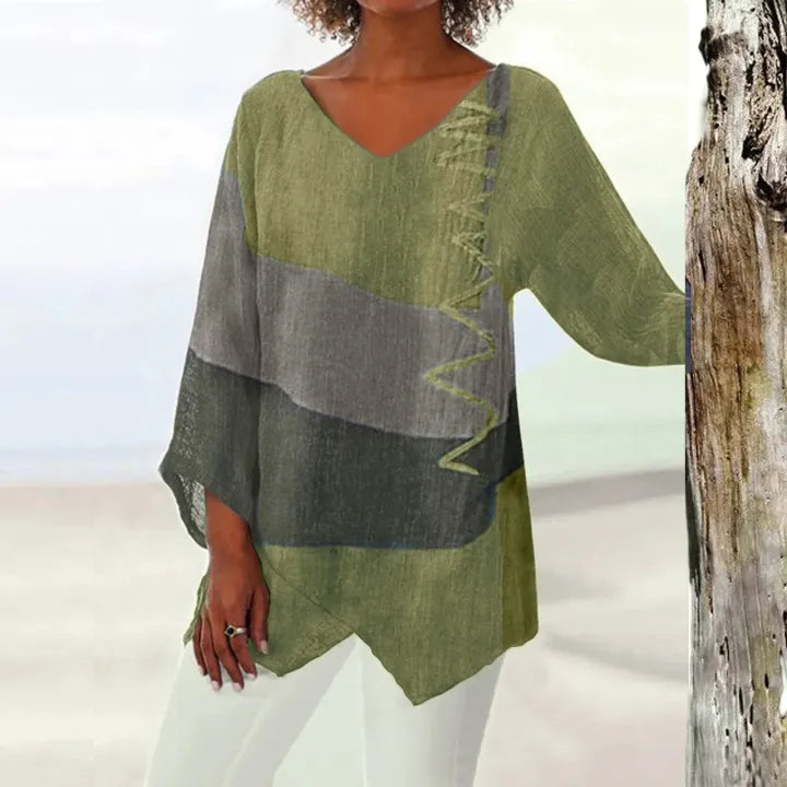Leviana™ | Artistic V-Neck Tunic