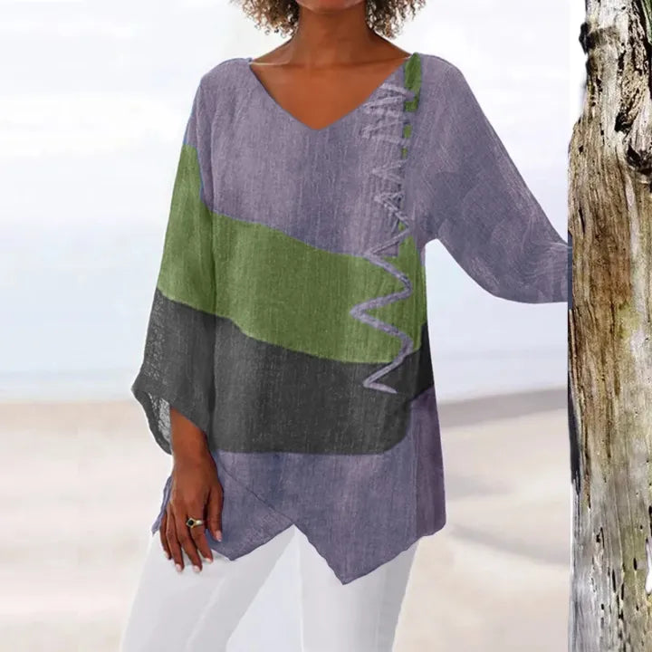Leviana™ | Artistic V-Neck Tunic