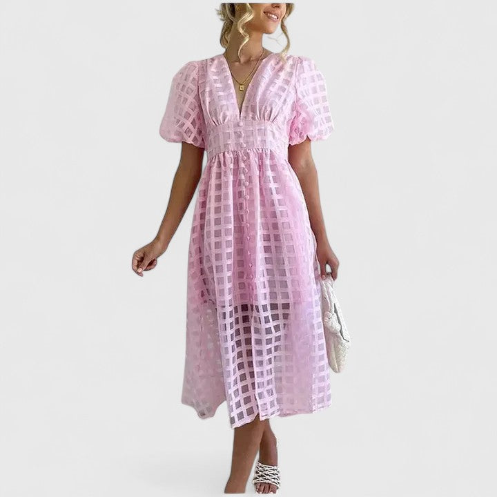 Elanqi™ | Elegant Midi Dress