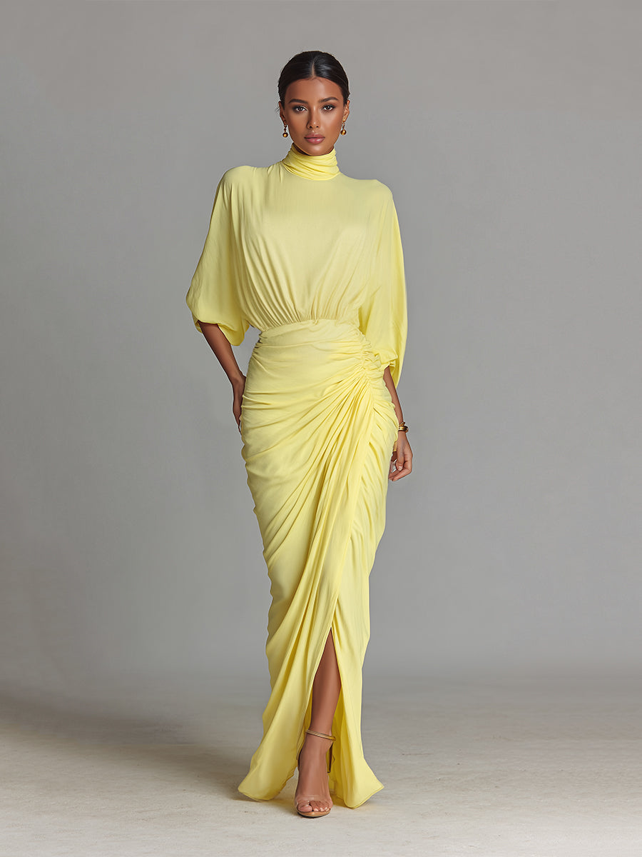 Comfortable Maxi Dress in Bright Yellow
