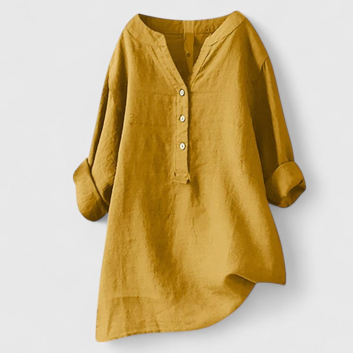 Larienne™ | Elegant Button-Front Shirt