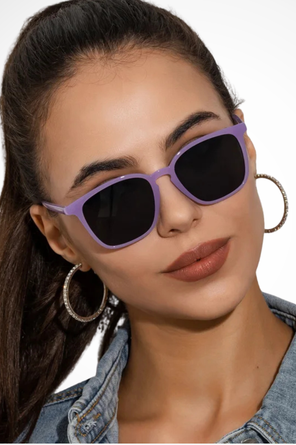 Women's Compact Square Frame Tortoiseshell Pattern Rounded Edge Tinted Lens Sunglasses